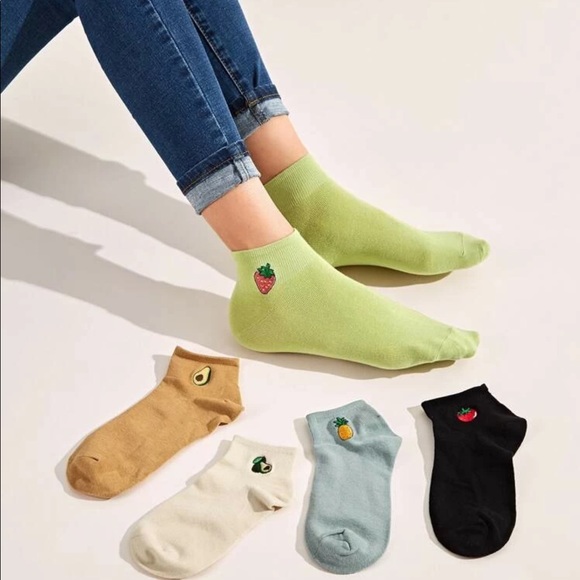 New 5pc set fruit socks - Picture 4 of 4